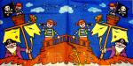 031 Pirat - 3-lagig (dunkel) - Duni